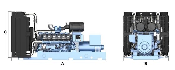 900kw 1000kva WEICHAI 디젤 발전기 1000kw 1250kva 12M33 720A 디젤 엔진 발전기