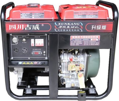 8kW 듀얼 연료 오픈 프레임 인버터 발전기 110V 220V 듀얼 볼트지 가솔린 휴대용