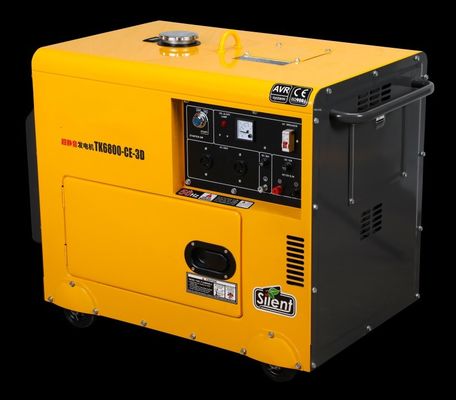 3kw-15kw 침묵 디젤 발전기 정비 공기 냉각 2 실린더 4 시간 엔진 전자적으로 시작