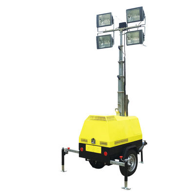 7m 이동 조명 차량 1000W*4 금 하라이드 조명으로 5KW 디젤 발전기