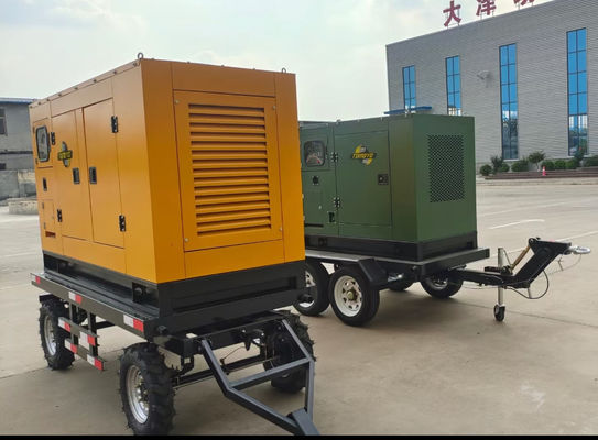 60kW 75kVA 80kW 100kVA 모바일 트레일러 디젤 발전기 최적의 성능을 위해 사용자 정의 가능한 물 냉각 시스템