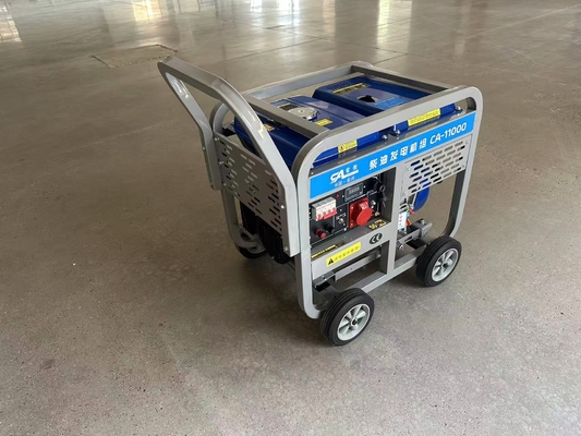 8kw Portable Diesel Generator Customizable three phase 220V 380v With Wheels And Handrails