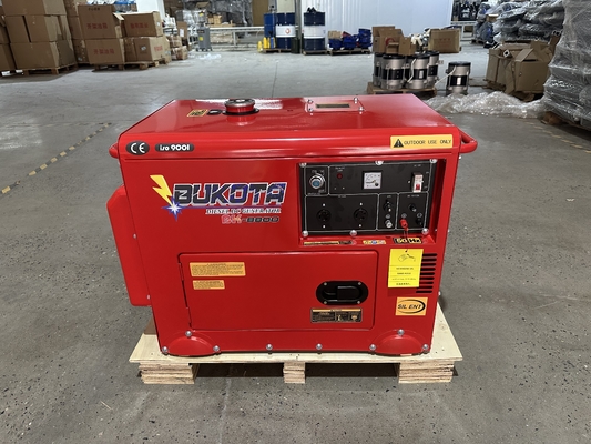 6kw Silent Diesel Generator Set Portable Air Cooled Customizable 220V 380V