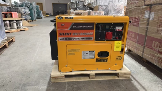 Silent 7kw Diesel Generator Set Portable  Air Cooled Customizable 220V 380V Single/Three Phase