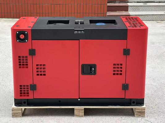 15KVA All-Copper Double-Cylinder Engine Silent Diesel Generator Air-Cooled Diesel Generator Set for 50Hz 60Hz Power Supply